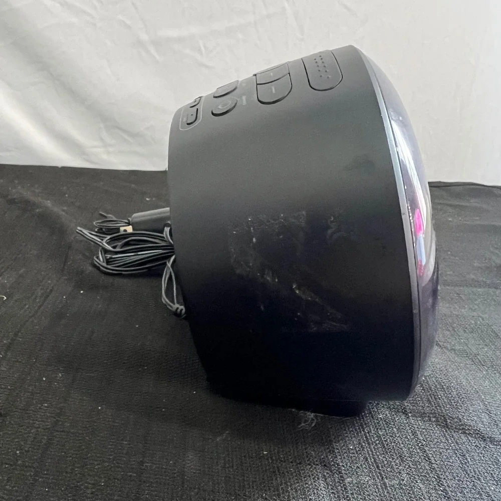 iHome PowerClock Glo iBT295 Bluetooth Color Changing FM Radio Alarm Clock Black